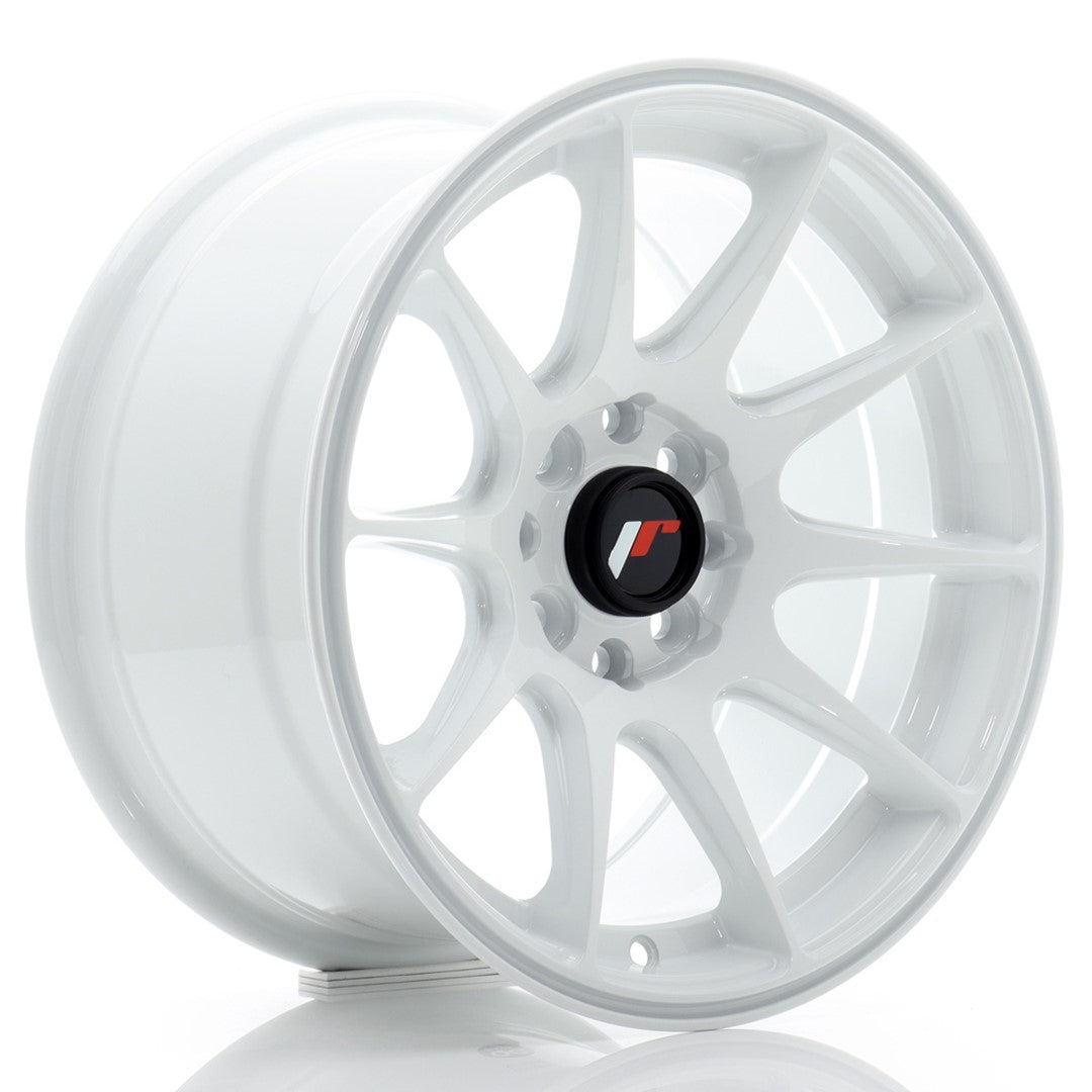 Japan Racing JR11 Alloy Wheel 15" x 8" ET25 4x100, 4x114.3 - White