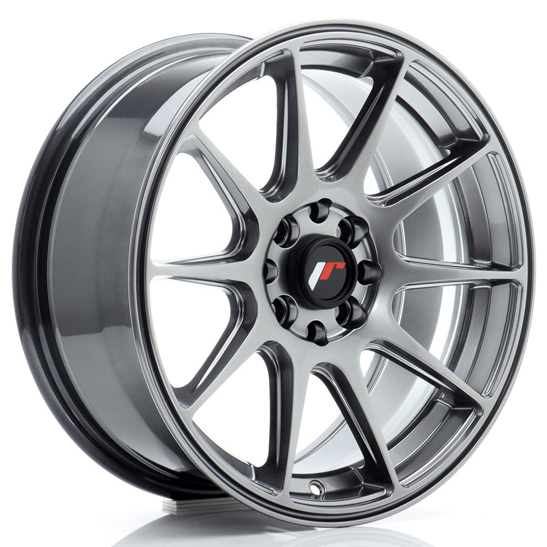 Japan Racing JR11 Alloy Wheel 16" x 7" ET25 4x100, 4x108 - Hyper Black