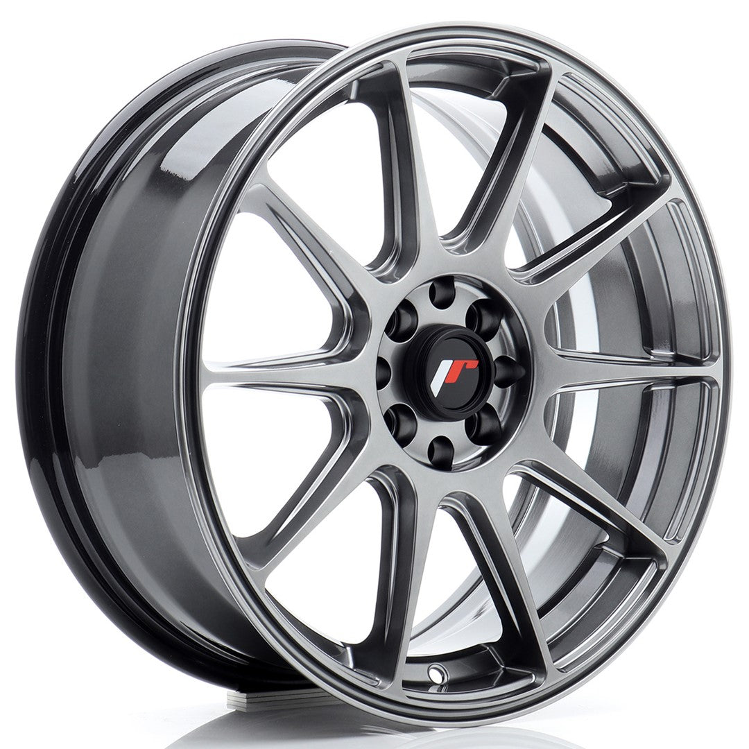 Japan Racing JR11 Alloy Wheel 17" x 7" ET35 5x100, 5x108 - Hyper Black