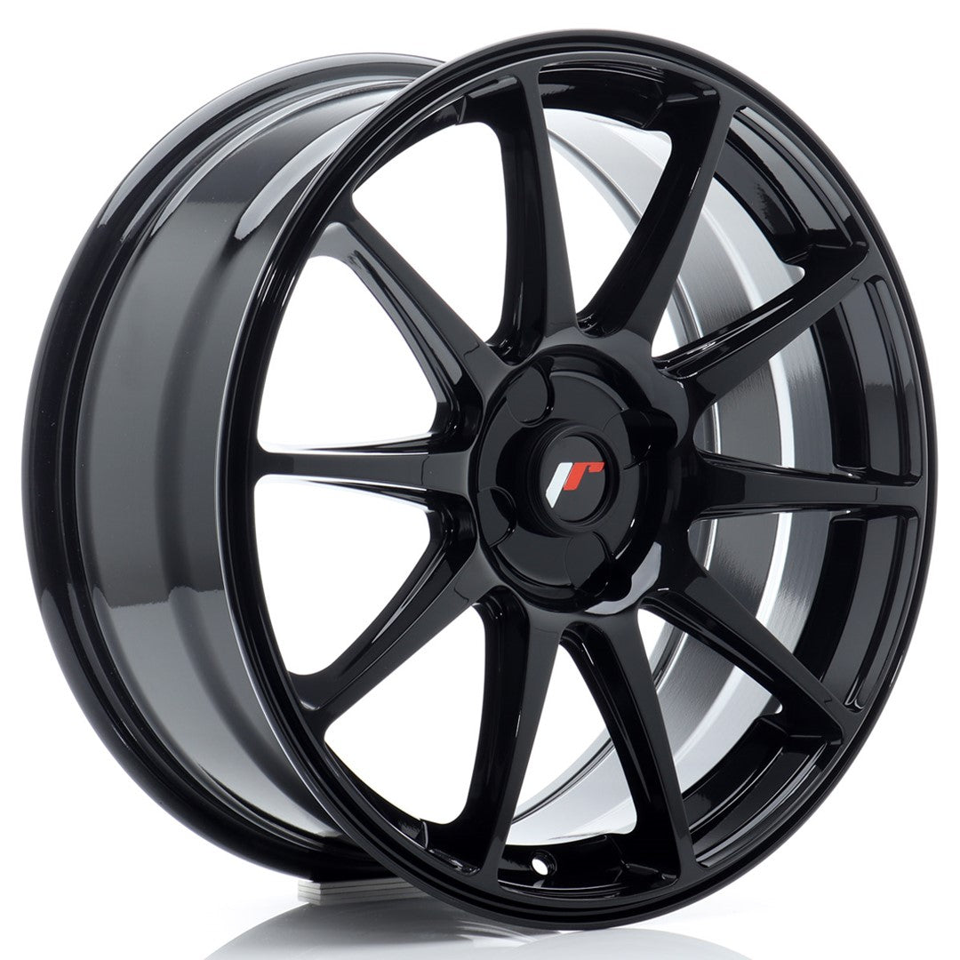 Japan Racing JR11 Alloy Wheel 18" x 7,5" ET20, 21, 22, 23, 24, 25, 26, 27, 28, 29, 30, 31, 32, 33, 34, 35, 36, 37, 38, 39, 40 4x100, 4x108, 4x110, 4x114.3 - Black