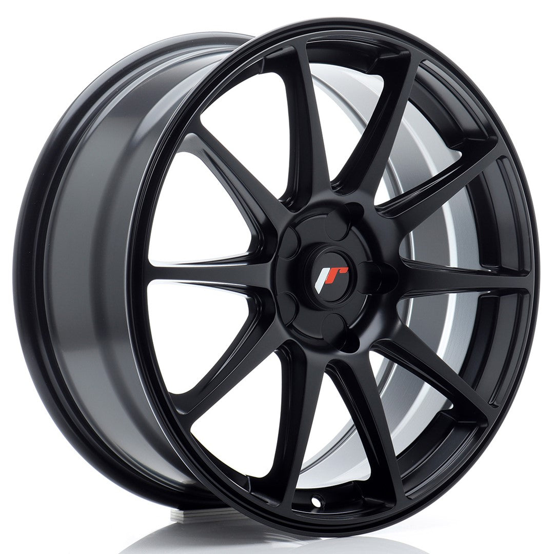 Japan Racing JR11 Alloy Wheel 18" x 7,5" ET20, 21, 22, 23, 24, 25, 26, 27, 28, 29, 30, 31, 32, 33, 34, 35, 36, 37, 38, 39, 40 5x100, 5x105, 5x108, 5x110, 5x112, 5x114.3, 5x115, 5x118, 5x120 - Black
