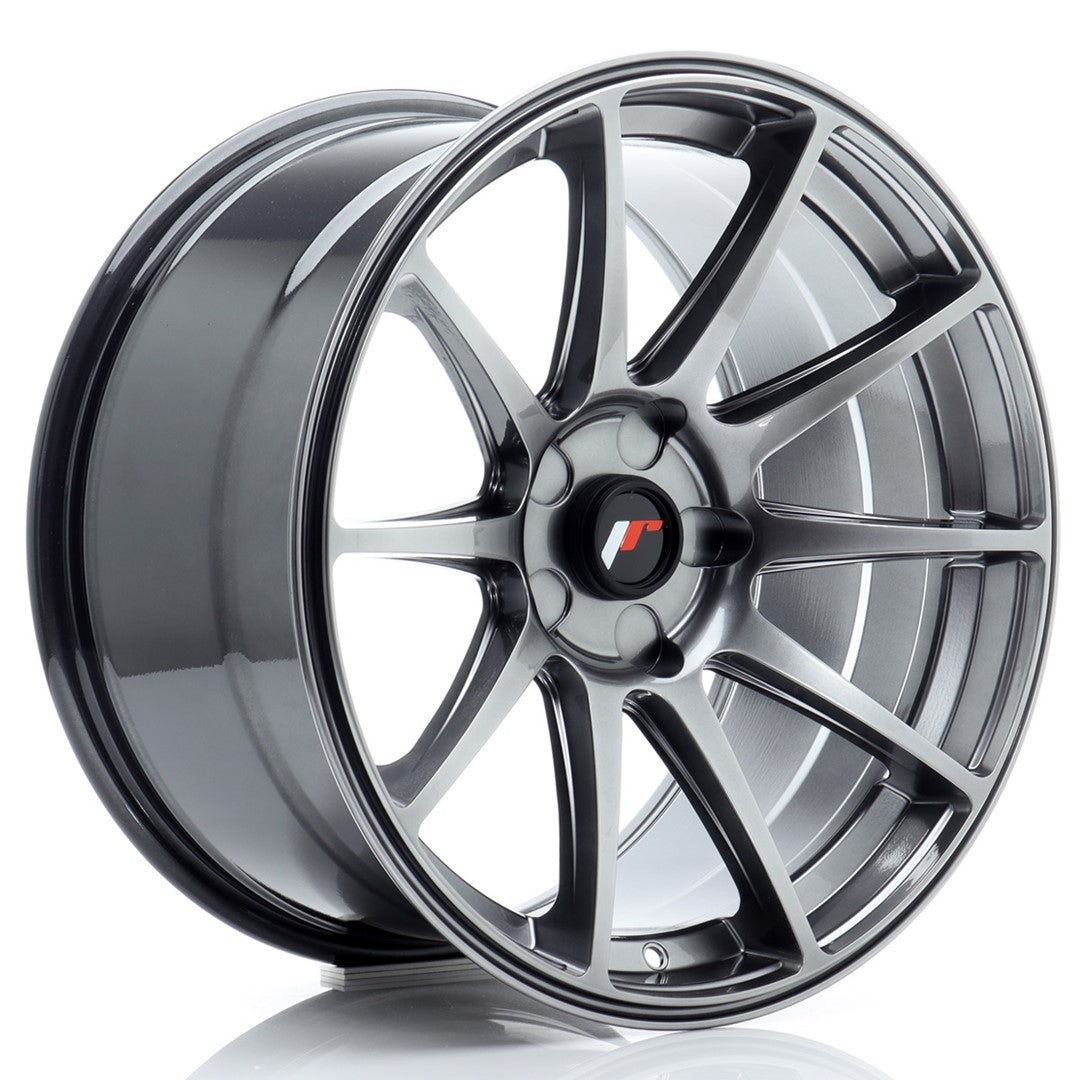Japan Racing JR11 Alloy Wheel 18" x 9,5" ET20, 21, 22, 23, 24, 25, 26, 27, 28, 29, 30 5x100, 5x105, 5x108, 5x110, 5x112, 5x114.3, 5x115, 5x118, 5x120 - Hyper Black