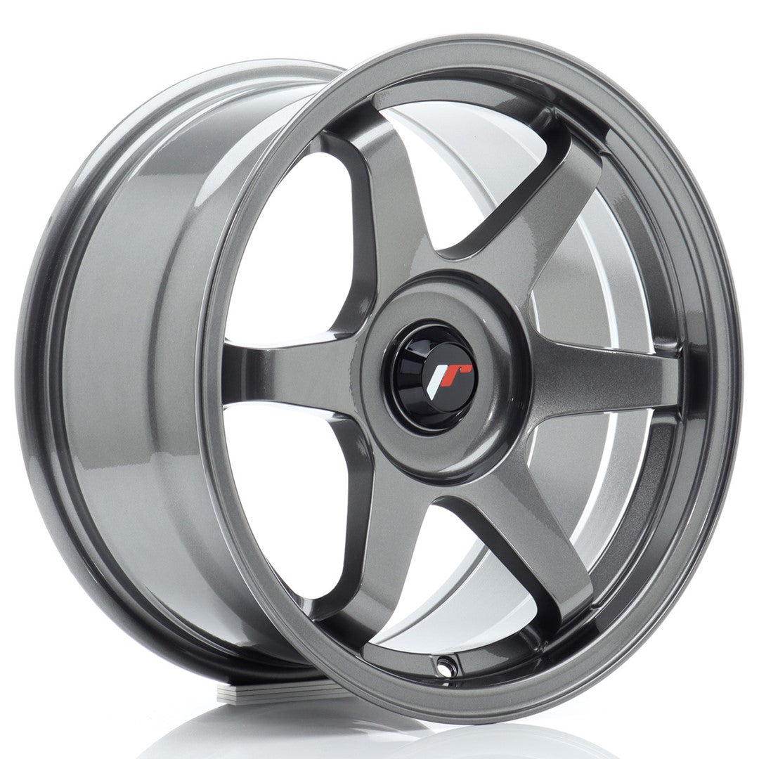 Japan Racing JR3 Alloy Wheel 16" x 8" ET25 3x112, 4x100, 4x108, 4x110, 4x114.3, 5x100, 5x105, 5x108, 5x110, 5x112, 5x114.3 - Gun metal