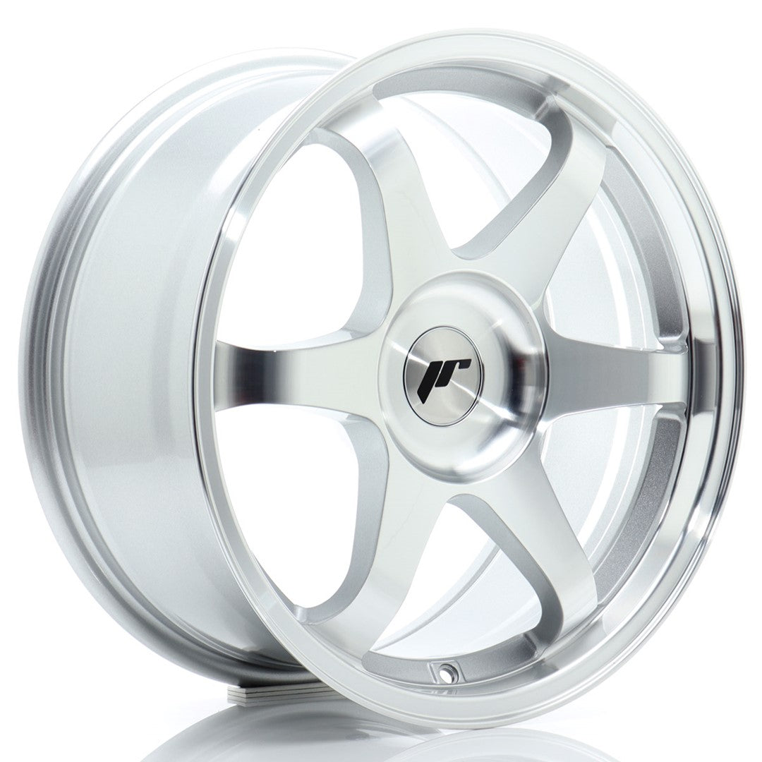 Japan Racing JR3 Alloy Wheel 17" x 8" ET20, 21, 22, 23, 24, 25, 26, 27, 28, 29, 30, 31, 32, 33, 34, 35 3x112, 4x100, 4x108, 4x110, 4x114.3, 5x100, 5x105, 5x108, 5x110, 5x112, 5x114.3, 5x115, 5x118, 5x120 - Silver