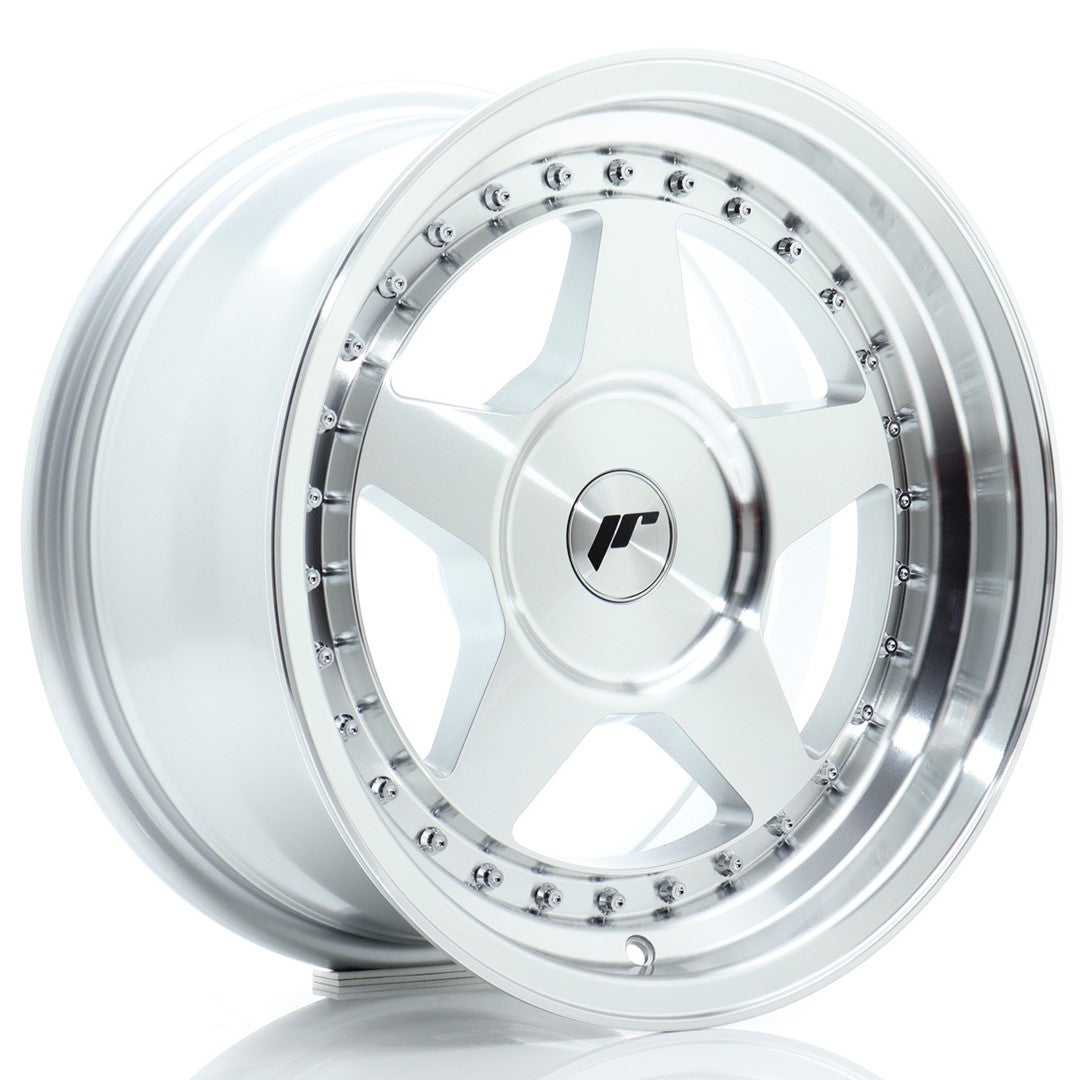 Japan Racing JR6 Alloy Wheel 16" x 8" ET10, 11, 12, 13, 14, 15, 16, 17, 18, 19, 20, 21, 22, 23, 24, 25, 26, 27, 28, 29, 30 3x112, 4x98, 4x100, 4x108, 4x110, 4x114.3, 5x98, 5x100, 5x105, 5x108, 5x110, 5x112, 5x114.3 - Silver