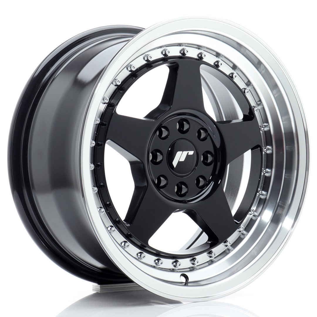 Japan Racing JR6 Alloy Wheel 16" x 8" ET25 4x100, 4x108 - Black