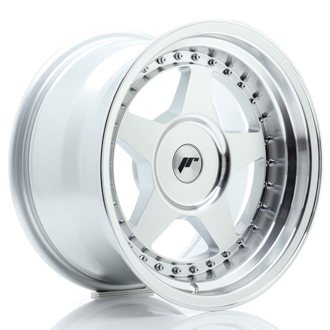 Japan Racing JR6 Alloy Wheel 16" x 9" ET0, 1, 2, 3, 4, 5, 6, 7, 8, 9, 10, 11, 12, 13, 14, 15, 16, 17, 18, 19, 20 3x112, 4x98, 4x100, 4x108, 4x110, 4x114.3, 5x98, 5x100, 5x105, 5x108, 5x110, 5x112, 5x114.3 - Silver