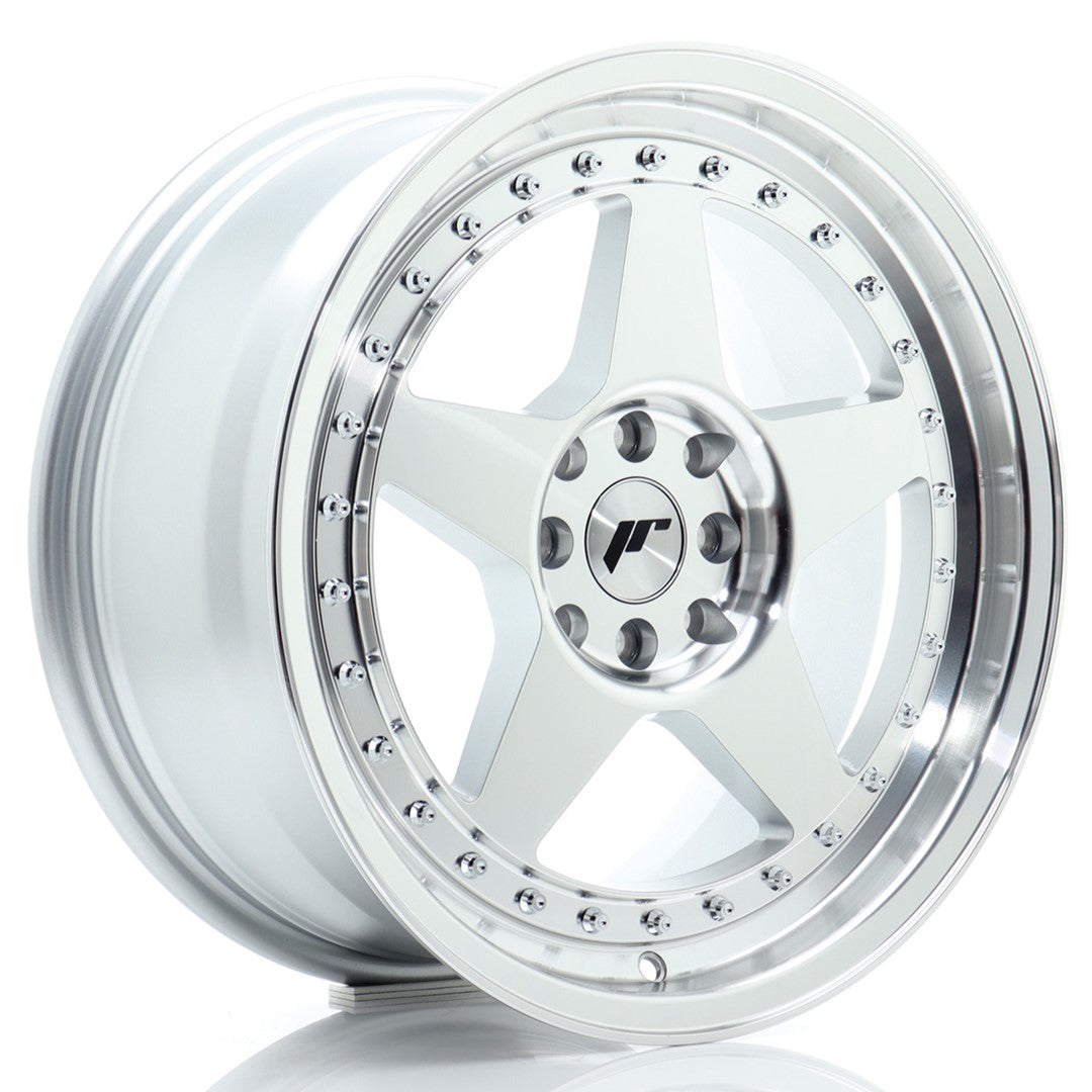 Japan Racing JR6 Alloy Wheel 17" x 8" ET35 4x100, 4x114.3 - Silver