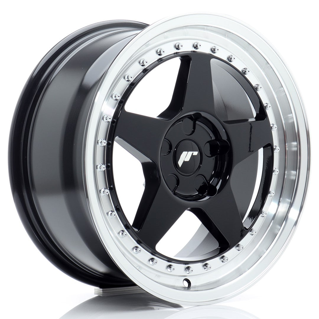 Japan Racing JR6 Alloy Wheel 17" x 8" ET20, 21, 22, 23, 24, 25, 26, 27, 28, 29, 30, 31, 32, 33, 34, 35 5x100, 5x105, 5x108, 5x110, 5x112, 5x114.3, 5x115, 5x118, 5x120 - Black