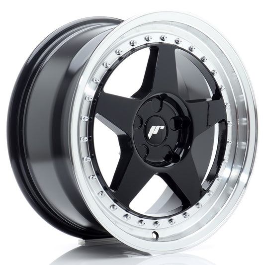 Japan Racing JR6 Alloy Wheel 17" x 8" ET20, 21, 22, 23, 24, 25, 26, 27, 28, 29, 30, 31, 32, 33, 34, 35 5x100, 5x105, 5x108, 5x110, 5x112, 5x114.3, 5x115, 5x118, 5x120 - Black