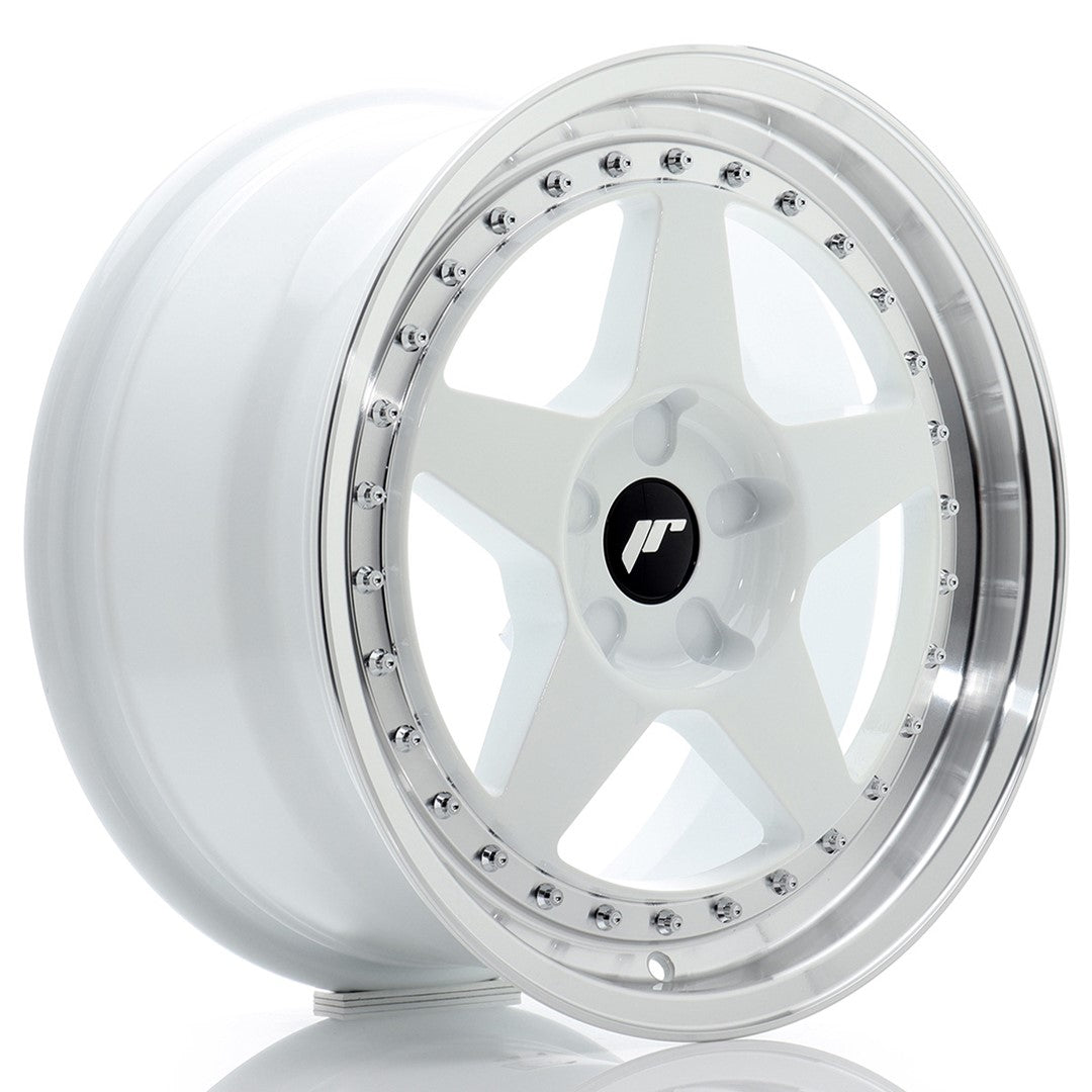 Japan Racing JR6 Alloy Wheel 17" x 8" ET20, 21, 22, 23, 24, 25, 26, 27, 28, 29, 30, 31, 32, 33, 34, 35 5x100, 5x105, 5x108, 5x110, 5x112, 5x114.3, 5x115, 5x118, 5x120 - White