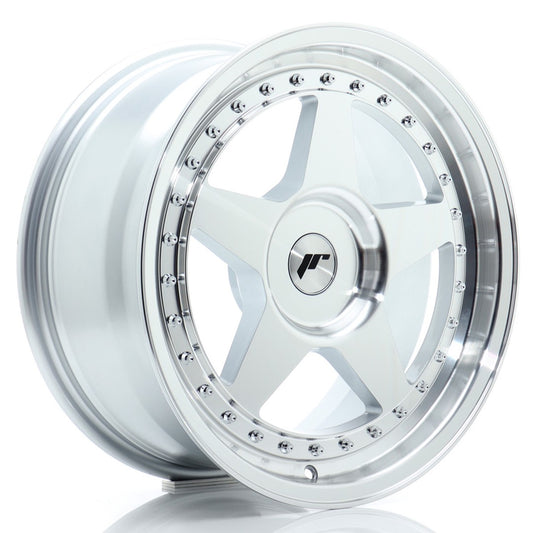 Japan Racing JR6 Alloy Wheel 17" x 8" ET20, 21, 22, 23, 24, 25, 26, 27, 28, 29, 30, 31, 32, 33, 34, 35 3x112, 4x100, 4x108, 4x110, 4x114.3, 5x100, 5x105, 5x108, 5x110, 5x112, 5x114.3, 5x115, 5x118, 5x120 - Silver
