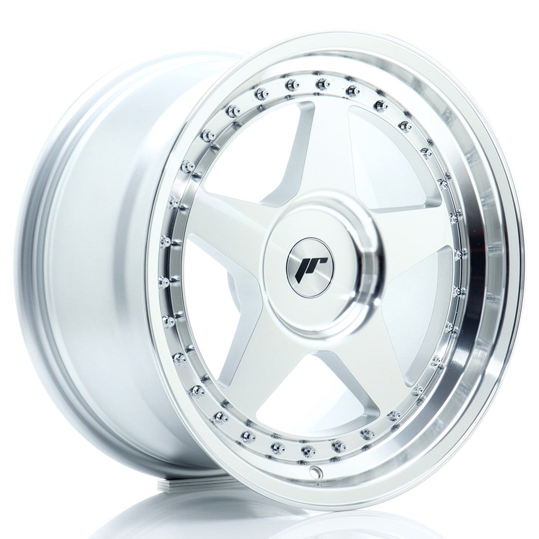 Japan Racing JR6 Alloy Wheel 17" x 9" ET20, 21, 22, 23, 24, 25, 26, 27, 28, 29, 30, 31, 32, 33, 34, 35 3x112, 4x100, 4x108, 4x110, 4x114.3, 5x100, 5x105, 5x108, 5x110, 5x112, 5x114.3, 5x115, 5x118, 5x120 - Silver
