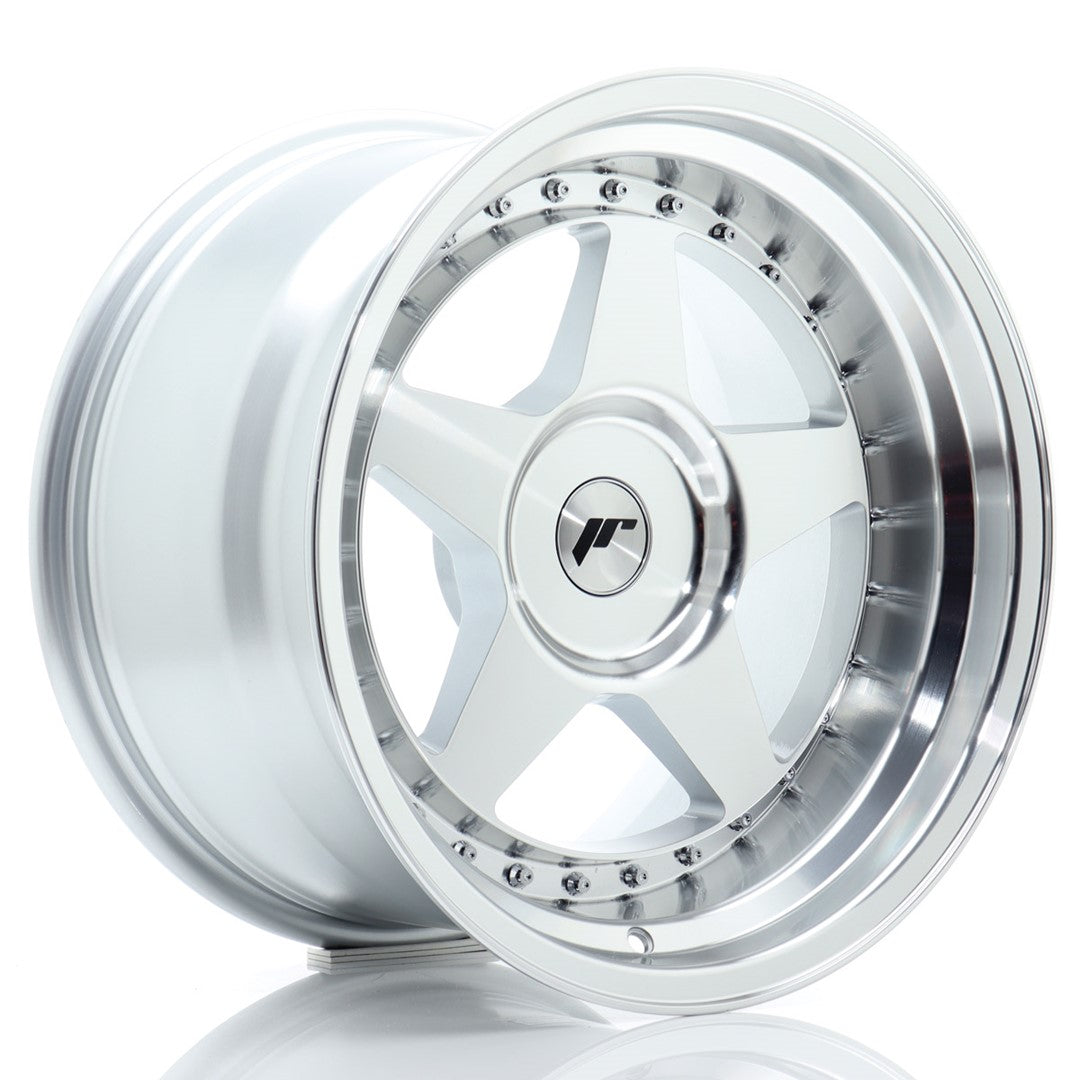 Japan Racing JR6 Alloy Wheel 17" x 10" ET0, 1, 2, 3, 4, 5, 6, 7, 8, 9, 10, 11, 12, 13, 14, 15, 16, 17, 18, 19, 20 3x112, 4x100, 4x108, 4x110, 4x114.3, 5x100, 5x105, 5x108, 5x110, 5x112, 5x114.3, 5x115, 5x118, 5x120 - Silver