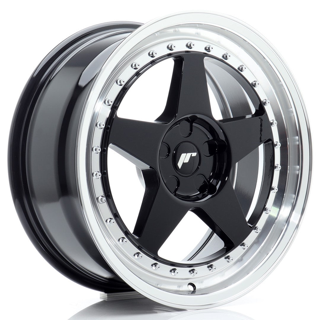 Japan Racing JR6 Alloy Wheel 18" x 8" ET20, 21, 22, 23, 24, 25, 26, 27, 28, 29, 30, 31, 32, 33, 34, 35 5x100, 5x105, 5x108, 5x110, 5x112, 5x114.3, 5x115, 5x118, 5x120 - Black