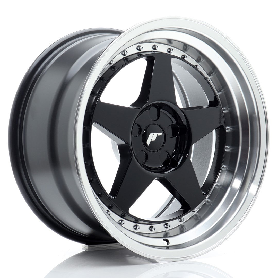 Japan Racing JR6 Alloy Wheel 18" x 10" ET0, 1, 2, 3, 4, 5, 6, 7, 8, 9, 10, 11, 12, 13, 14, 15, 16, 17, 18, 19, 20, 21, 22, 23, 24, 25 5x100, 5x105, 5x108, 5x110, 5x112, 5x114.3, 5x115, 5x118, 5x120 - Black