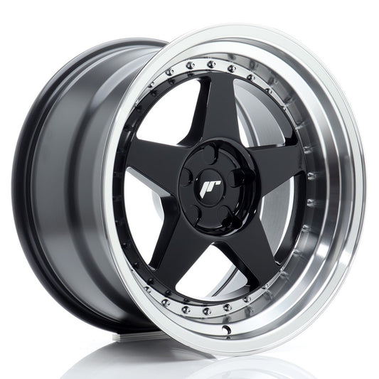 Japan Racing JR6 Alloy Wheel 18" x 10" ET0, 1, 2, 3, 4, 5, 6, 7, 8, 9, 10, 11, 12, 13, 14, 15, 16, 17, 18, 19, 20, 21, 22, 23, 24, 25 5x100, 5x105, 5x108, 5x110, 5x112, 5x114.3, 5x115, 5x118, 5x120 - Black
