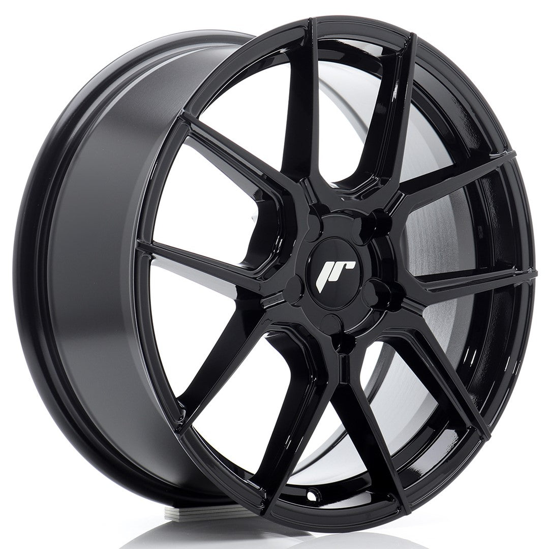 Japan Racing JR30 Alloy Wheel 17" x 7" ET20, 21, 22, 23, 24, 25, 26, 27, 28, 29, 30, 31, 32, 33, 34, 35, 36, 37, 38, 39, 40 5x100, 5x105, 5x108, 5x110, 5x112, 5x114.3, 5x115, 5x118, 5x120 - Black