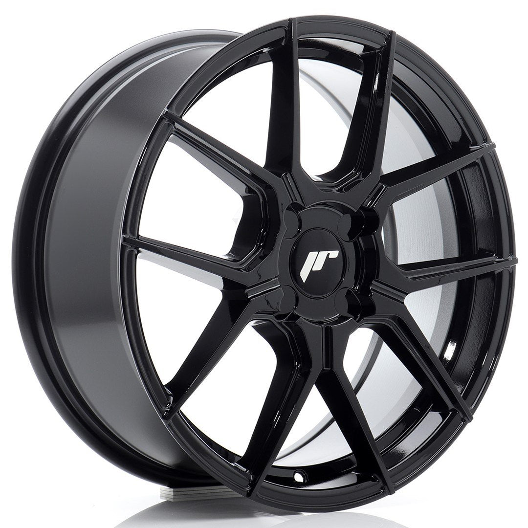 Japan Racing JR30 Alloy Wheel 17" x 7" ET20, 21, 22, 23, 24, 25, 26, 27, 28, 29, 30, 31, 32, 33, 34, 35, 36, 37, 38, 39, 40 4x100, 4x108, 4x110, 4x114.3, 5x100, 5x105, 5x108, 5x110, 5x112, 5x114.3, 5x115, 5x118, 5x120 - Black