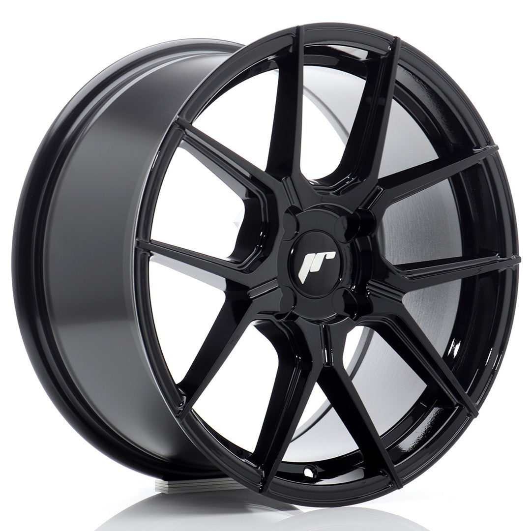 Japan Racing JR30 Alloy Wheel 17" x 8" ET20, 21, 22, 23, 24, 25, 26, 27, 28, 29, 30, 31, 32, 33, 34, 35, 36, 37, 38, 39, 40 4x98, 4x100, 4x108, 4x110, 4x114.3 - Black