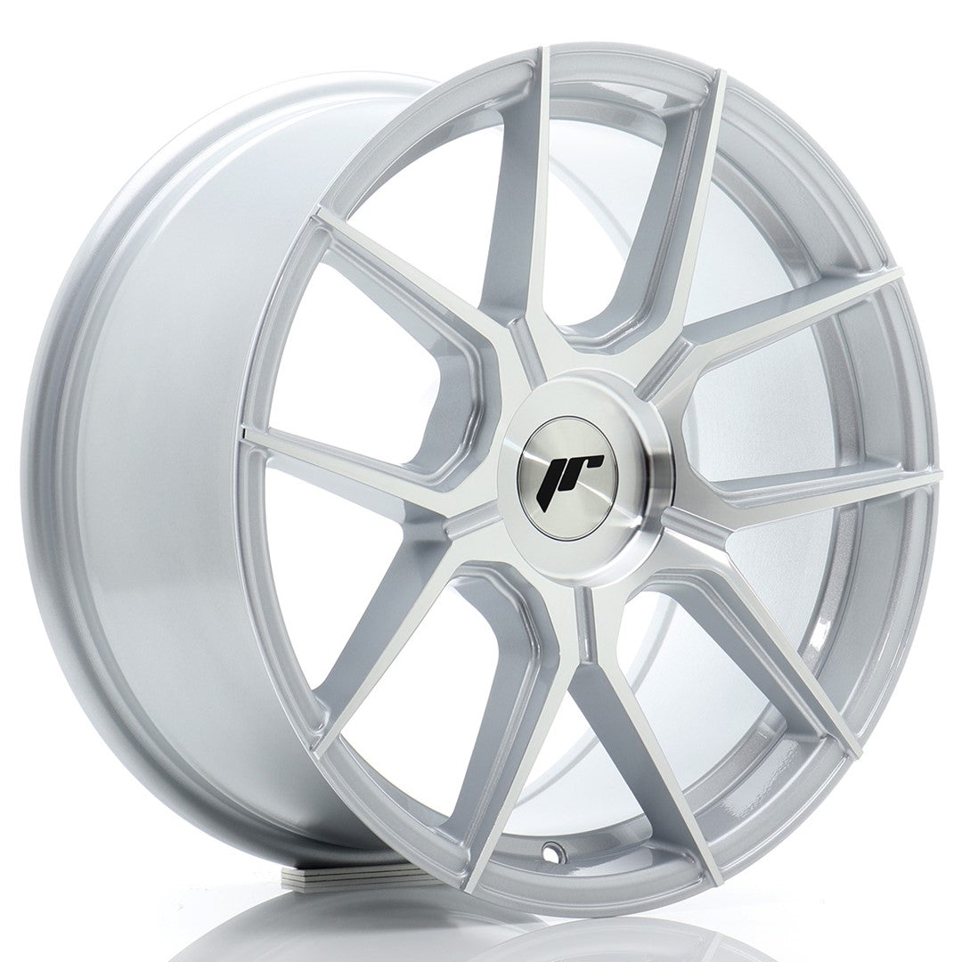 Japan Racing JR30 Alloy Wheel 17" x 8" ET20, 21, 22, 23, 24, 25, 26, 27, 28, 29, 30, 31, 32, 33, 34, 35, 36, 37, 38, 39, 40 4x100, 4x108, 4x110, 4x114.3, 5x100, 5x105, 5x108, 5x110, 5x112, 5x114.3, 5x115, 5x118, 5x120 - Silver