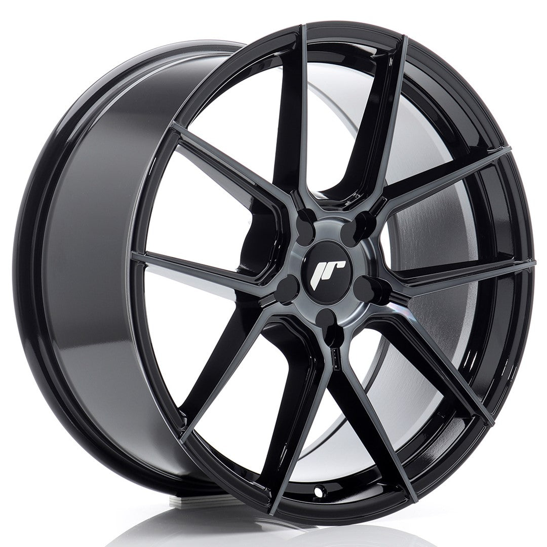 Japan Racing JR30 Alloy Wheel 19" x 8" ET20, 21, 22, 23, 24, 25, 26, 27, 28, 29, 30, 31, 32, 33, 34, 35, 36, 37, 38, 39, 40 5x100, 5x105, 5x108, 5x110, 5x112, 5x114.3, 5x115, 5x118, 5x120, 5x120.65, 5x127, 5x130 - Black