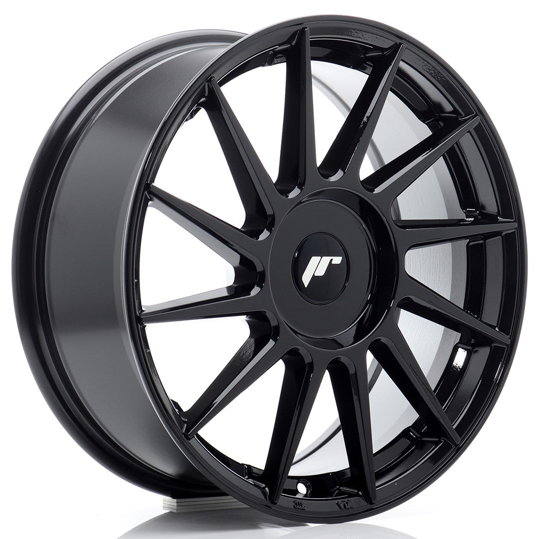 Japan Racing JR22 Alloy Wheel 17" x 8" ET20, 21, 22, 23, 24, 25, 26, 27, 28, 29, 30, 31, 32, 33, 34, 35, 36, 37, 38, 39, 40, 41, 42, 43, 44, 45 3x112, 4x100, 4x108, 4x110, 4x114.3, 5x100, 5x105, 5x108, 5x110, 5x112, 5x114.3, 5x115, 5x118, 5x120 - Black