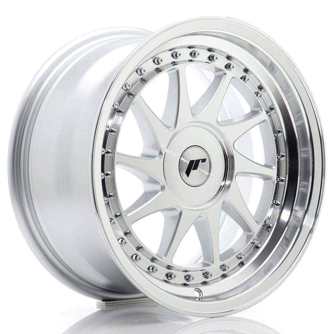 Japan Racing JR26 Alloy Wheel 16" x 8" ET10, 11, 12, 13, 14, 15, 16, 17, 18, 19, 20, 21, 22, 23, 24, 25, 26, 27, 28, 29, 30 4x98, 4x100, 4x108, 5x98, 5x100, 5x105, 5x108 - Silver