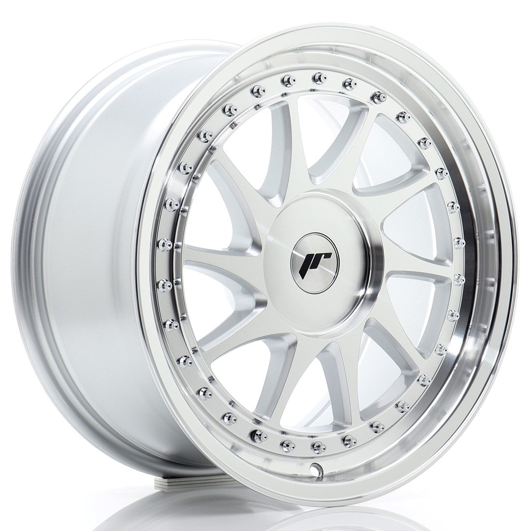 Japan Racing JR26 Alloy Wheel 17" x 8" ET20, 21, 22, 23, 24, 25, 26, 27, 28, 29, 30, 31, 32, 33, 34, 35 3x112, 4x100, 4x108, 4x110, 4x114.3, 5x100, 5x105, 5x108, 5x110, 5x112, 5x114.3, 5x115, 5x118, 5x120 - Silver