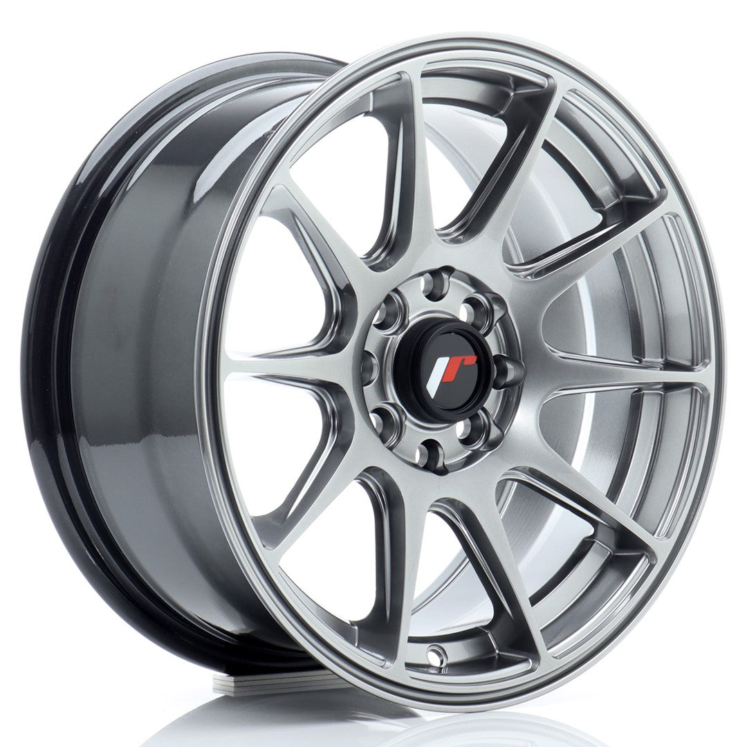 Japan Racing JR11 Alloy Wheel 15" x 7" ET30 4x100, 4x114.3 - Hyper Black