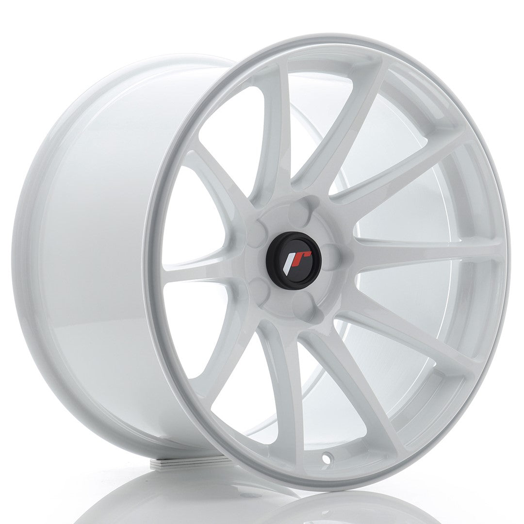 Japan Racing JR11 Alloy Wheel 18" x 10,5" ET0, 1, 2, 3, 4, 5, 6, 7, 8, 9, 10, 11, 12, 13, 14, 15, 16, 17, 18, 19, 20, 21, 22, 23, 24, 25 5x100, 5x105, 5x108, 5x110, 5x112, 5x114.3, 5x115, 5x118, 5x120 - White