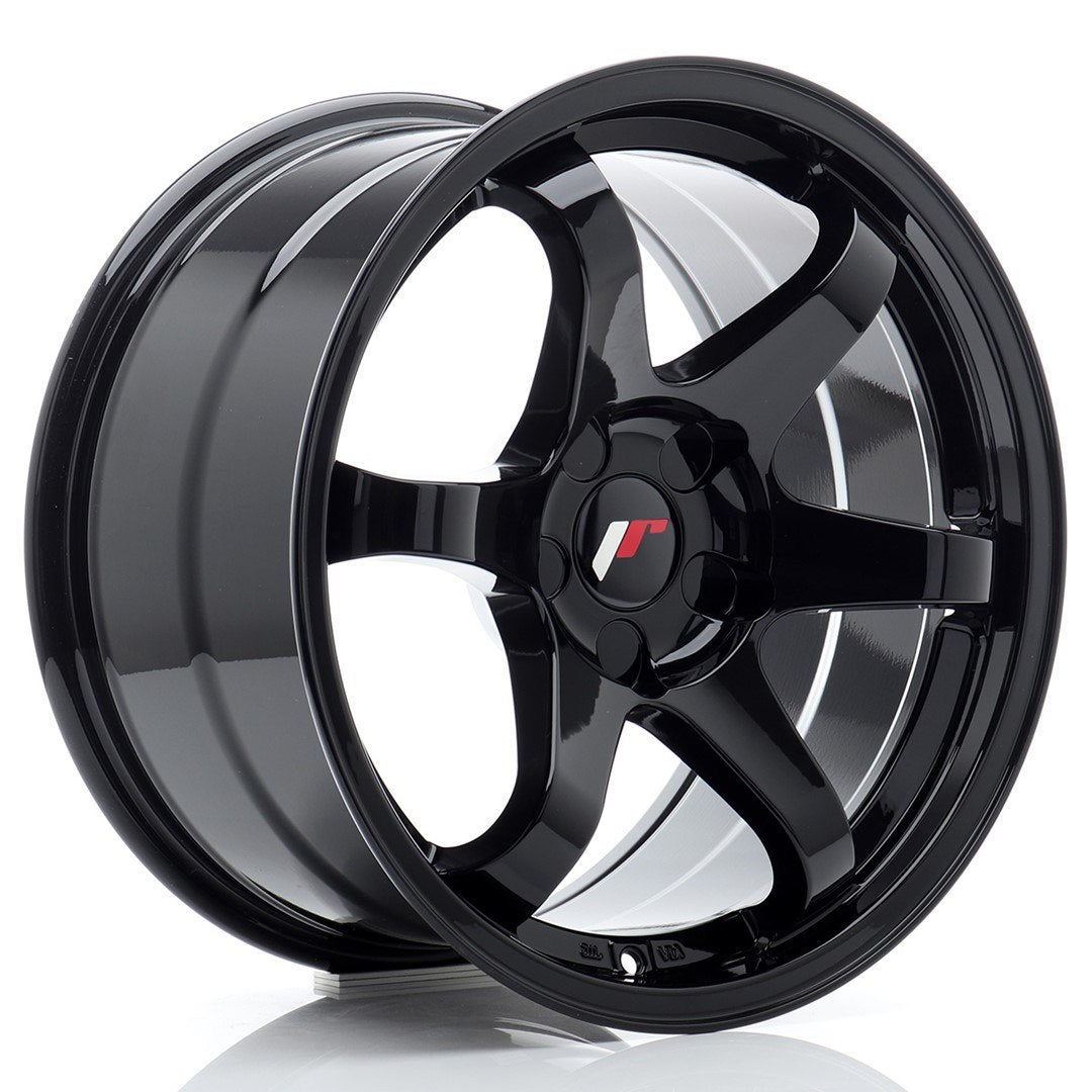 Japan Racing JR3 Alloy Wheel 17" x 9" ET20, 21, 22, 23, 24, 25, 26, 27, 28, 29, 30, 31, 32, 33, 34, 35 3x112, 4x100, 4x108, 4x110, 4x114.3, 5x100, 5x105, 5x108, 5x110, 5x112, 5x114.3, 5x115, 5x118, 5x120 - Black