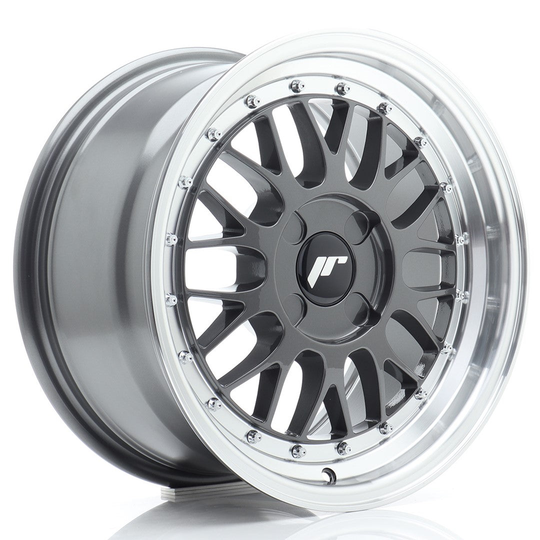 Japan Racing JR23 Alloy Wheel 16" x 8" ET20, 21, 22, 23, 24, 25, 26, 27, 28, 29, 30, 31, 32, 33, 34, 35, 36, 37, 38, 39, 40, 41, 42, 43, 44, 45 4x98, 4x100, 4x108, 4x110, 4x114.3 - Hyper Gray
