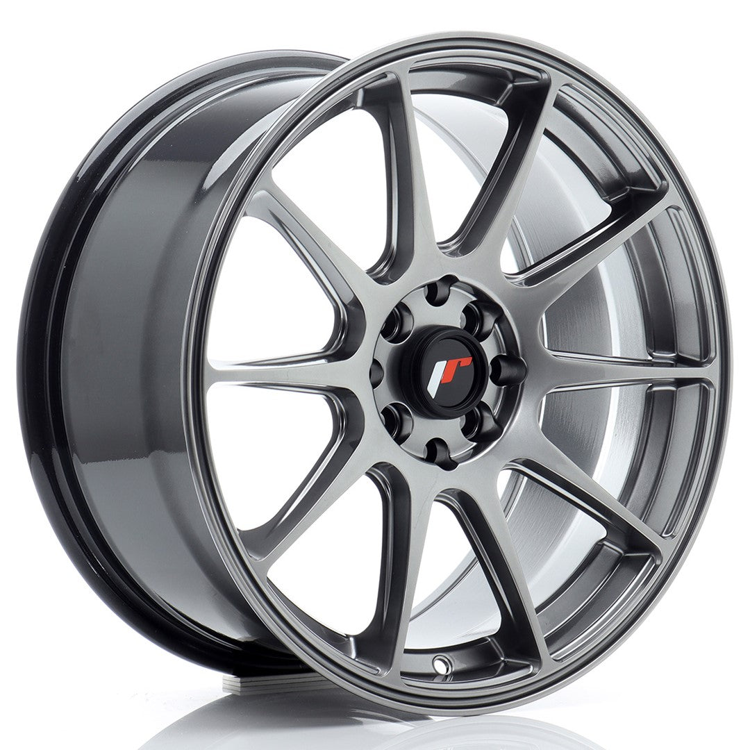 Japan Racing JR11 Alloy Wheel 17" x 8" ET35 5x100, 5x108 - Hyper Black