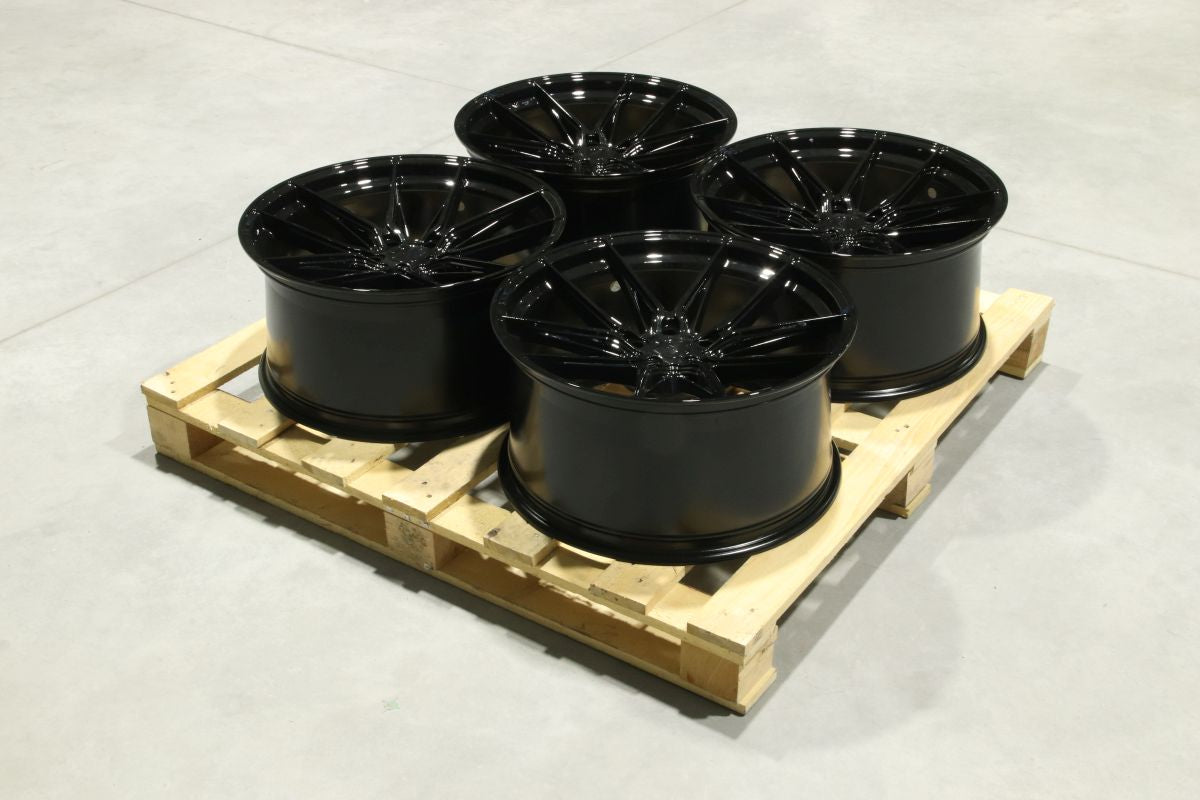 Japan Racing Complete Sets Alloy Wheel 20" x 10" ET24 5x112 - Black