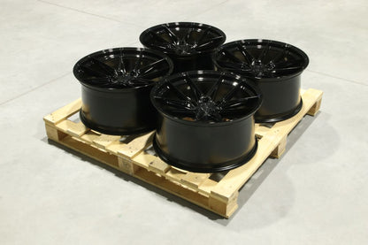 Japan Racing Complete Sets Alloy Wheel 20" x 10" ET24 5x112 - Black