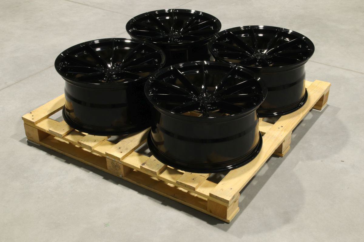 Japan Racing Complete Sets Alloy Wheel 20" x 10" ET45 5x120 - Black