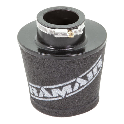 Ramair Cone air filter - Universal - 70mm ID Neck - Offset - Length 128mm