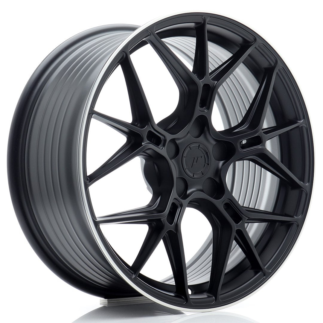 Japan Racing JR51 Alloy Wheel 18" x 8" ET20, 21, 22, 23, 24, 25, 26, 27, 28, 29, 30, 31, 32, 33, 34, 35, 36, 37, 38, 39, 40, 41, 42, 43, 44, 45 5x100, 5x105, 5x108, 5x110, 5x112, 5x114.3, 5x115, 5x118, 5x120 - Black