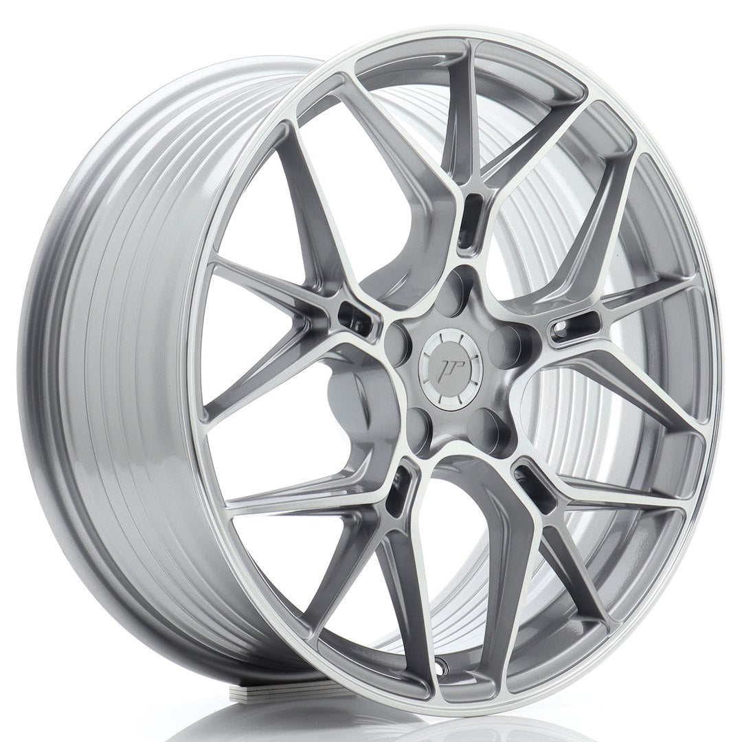 Japan Racing JR51 Alloy Wheel 18" x 8" ET20, 21, 22, 23, 24, 25, 26, 27, 28, 29, 30, 31, 32, 33, 34, 35, 36, 37, 38, 39, 40, 41, 42, 43, 44, 45 5x100, 5x105, 5x108, 5x110, 5x112, 5x114.3, 5x115, 5x118, 5x120 - Silver