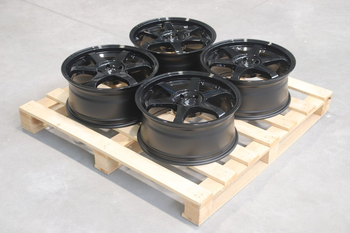 Japan Racing Complete Sets Alloy Wheel 18" x 8" ET40 5x114.3 - Black