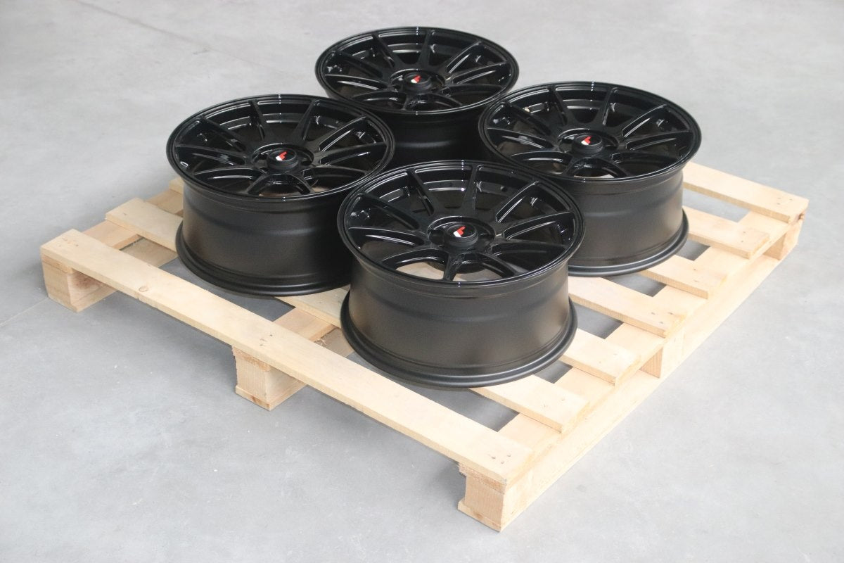 Japan Racing Complete Sets Alloy Wheel 17" x 8" ET35 5x100 - Black