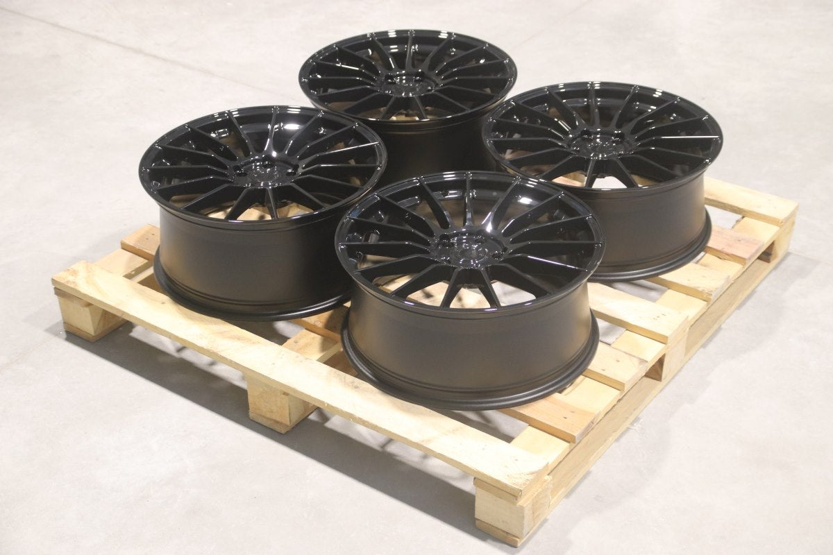 Japan Racing Complete Sets Alloy Wheel 19" x 8";8,5" ET40, 41 5x112 - Black