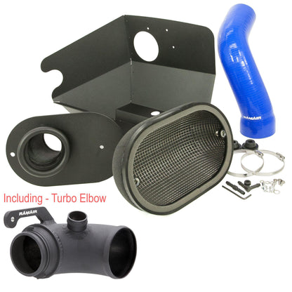 Ramair Blue Ramair Heat Shield Intake Kit Turbo Elbow Included Blue Intake Hose VW MK7 Golf GTI & R, Audi A3, S3 8V, Seat Leon Cupra 280 & Skoda Octavia RS