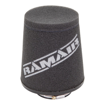 Ramair Cone air filter - Universal - 80mm ID Neck - Offset - Length 125mm