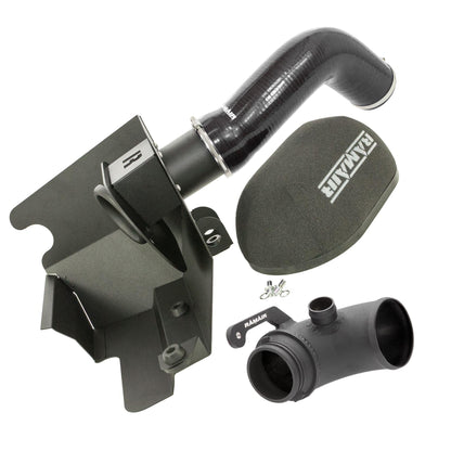 Ramair Black Ramair Heat Shield Intake Kit Turbo Elbow Included Blue Intake Hose VW MK7 Golf GTI & R, Audi A3, S3 8V, Seat Leon Cupra 280 & Skoda Octavia RS