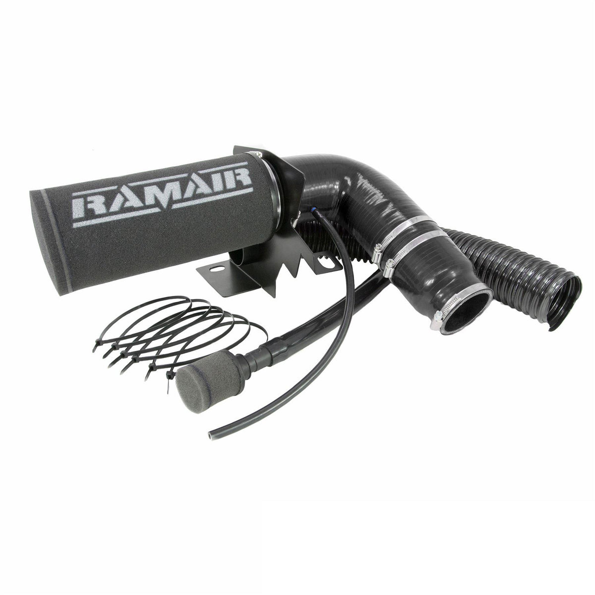 Ramair Black Ramair Air Filter Induction Intake Kit for Citroen DS3 & DS4 1.2 THP & VTI 110/130 & Peugeot 208 & 308 1.2 THP 110/130