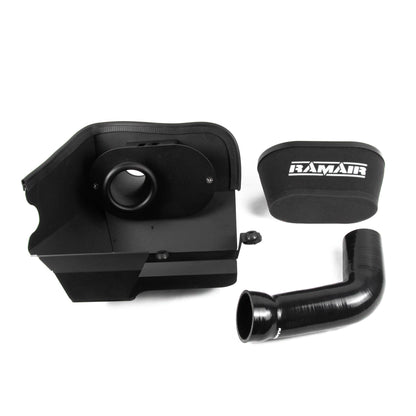 Ramair Black Ramair Air Filter & Heat Shield Intake Kit Black Intake Hose VW MK7 Golf GTI & R, Audi A3, S3 8V, Seat Leon Cupra 280 & Skoda Octavia RS