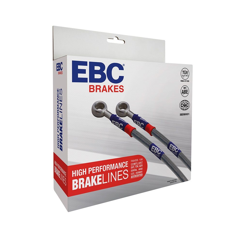 Abarth 500 EsseEsse (2011–2021) EBC Braided Brake Lines BLA1323-6L