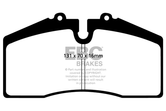 AUDI RS2 8C Ebc brakes Yellow front brake pads